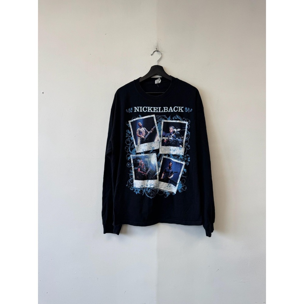 VTG Nickelback‎ Shirt Mens XL Black Anvil Dark Horse Tour 2009 Long Sleeve Tee